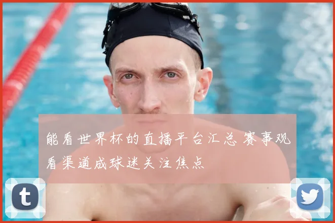 能看世界杯的直播平台汇总 赛事观看渠道成球迷关注焦点